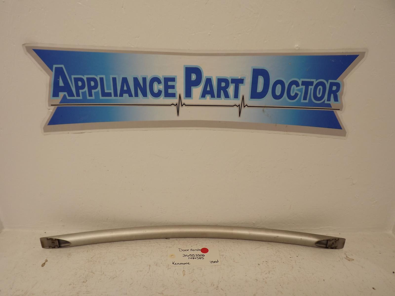 Kenmore Range 316553302 1484385 Oven Door Handle Used Kenmore Range 316553302 1484385 Oven Door Handle Used